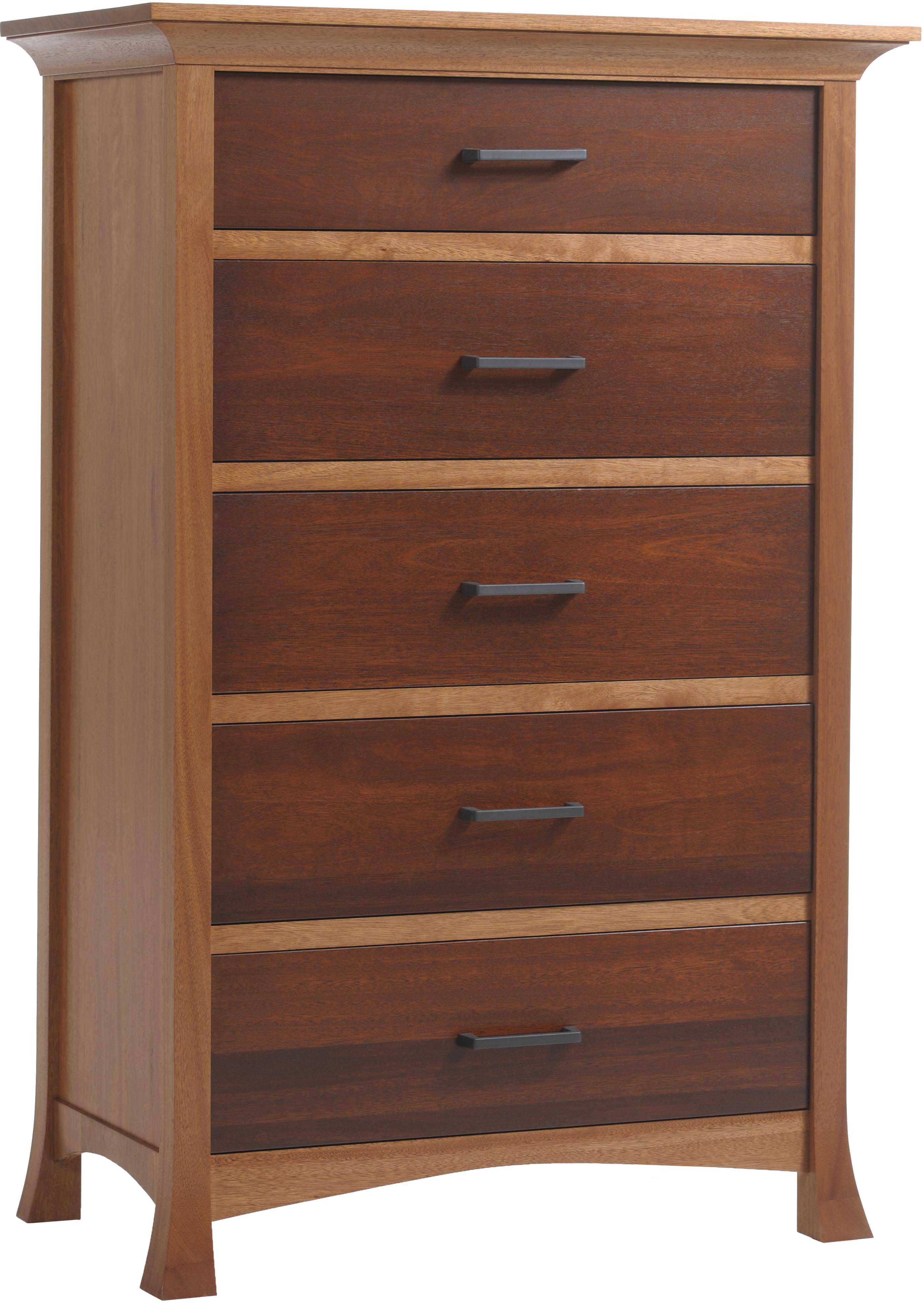 Millcraft Oasis Chest of Drawers with 5 Drawers Saugerties Furniture